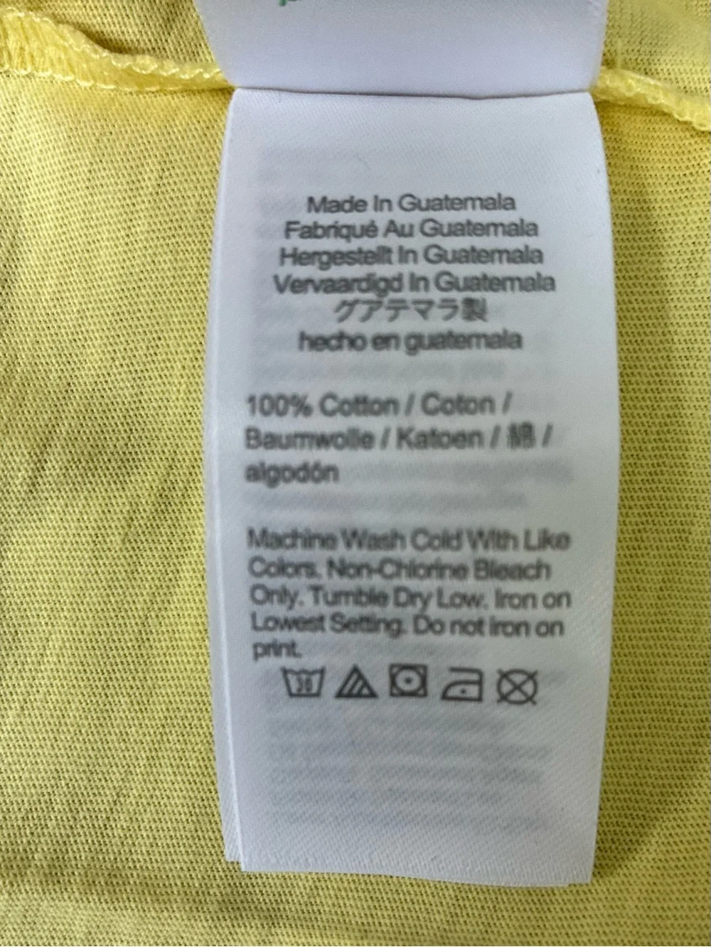 NWT J.Crew Factory Crewcuts Glow in the Sun Chameleon Tee (Yellow) Size M (8-9)